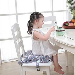 CALANDIS Portable Dining Chair Booster Cushion Baby Chair Seat Bear Grey-image-16