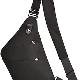 Anti Theft Crossbody Bags Sling Bag for Women Men Waterproof Wander Bag for Sports and Travel., 1.0black, Small, Casual-image-39