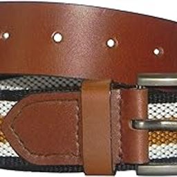 Axis DualWeave Belt, Genuine Full-grain Leather with Canvas, 35mm Width, Unisex, Brown-image-12
