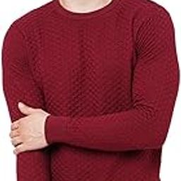 Men's Premium 100% Cotton Winter Sweatshirt Sweater - Ultra Soft & Warm Flat Knit Pullover with Unique Designs, Cozy Crew Neck Jumper for Cold Weather Style-image-92