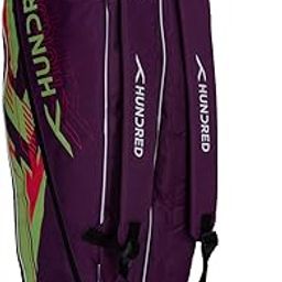 HUNDRED Strike Kit Bag Double Compartment with side pouch (6in1) Kit Bag (Prune Purple)-image-48