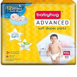 Babyhug Polyethylene Advanced Pant Style Diapers Extra Extra Large (XXL) Size - 42 Pieces-image-33