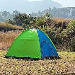 4-Person Dome Camping Tent, Waterproof, Green and Blue, Easy Setup for Hiking and Outdoor-image-26