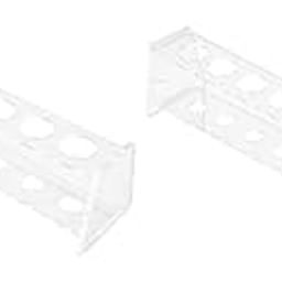 NUOBESTY 2pcs Test Tube Display Stand Acrylic Test Tube Holder Acrylic Test Tubes for Kids Acrylic Test Tubes with Caps Test Tube Rack Tube Rack for Kids Tray Child Multipurpose Rack-6