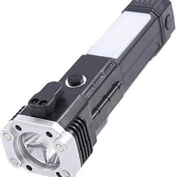 Multi-Functional LED Emergency Flashlight with Window Breaker, Seatbelt Cutter, Power Bank, Strong Magnet – Tactical Safety Tool for Car, Camping, and Outdoor Use-image-67