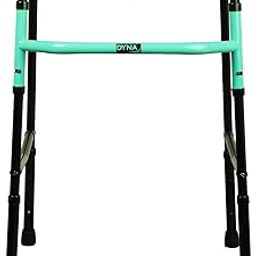 Dyna Walking Frame | Black & Green | Aid for Walking for Senior Citizens and After Surgery | Aluminium | Light-weight | Foldable | Easy to Transport | Height Adjustable | Supports upto 100kg-image-58