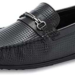 Black Leather Casual Shoes Loafers for Men PRADO-05-image-29