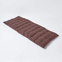 ATOOTFUSION Soft Cotton Color Quilt | Foldable Light Weight Filled Single Firm Cotton Quilt Mattress| Gadda (Solid Coloured, 1 Sleeping Capacity, 2.5 x 6 ft or 72 x 30 Inches) (Brown)-picture-11