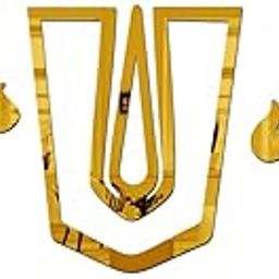 Wall1ders Shanku Chakra Namah (Size 41 x 17 cm) Pooja Room Sticker for Home, Festival Wall Mirror Stickers, Acrylic Stickers, Wall Stickers for Hall Room, Bed Room, Kitchen (Golden)-image-20