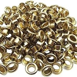 Zenith Copper Metal Eyelet Grommet Hole Rivets - Golden Round Eyelets (250 Pieces) Enhance Crafts, Costume Designing/Decorating and Accessories with Professional Finish-20