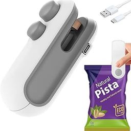 Portable Mini Sealing Machine, Handheld Sealer for Food Packets, Snacks, Chips, Fresh Storage, Plastic Bags Sealing Machine, 1 YEAR Warranty (White)-17