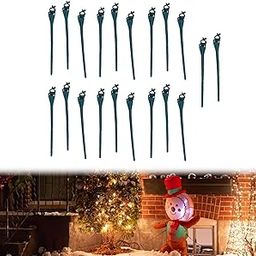 20Pcs Christmas Light Stakes Decor Outdoor Lawn Stakes for Garden Patio Path Green-image-66