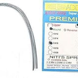 ADDLER ORTHO DENTAL Wire (NITI) Premium Super Elastic Ovoid Preformed Round 0.016 Lower Wires Pack of 10 Wires.-image-8