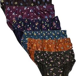 Women's Multicolor Cotton Hosiery Printed Panty, Briefs for Ladies Combo-image-9