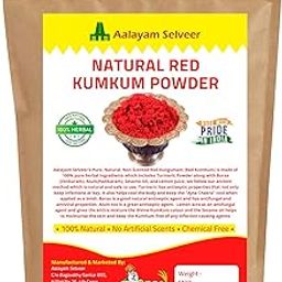 Pure Natural Traditional Non Scented Kumkum (Kungumam) Red Color - 200G - Powder-picture-27