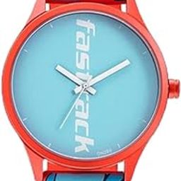 Topicals Quartz Analog Blue Dial Silicone Strap Unisex Watch-68031AP08-0