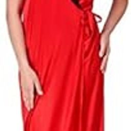 Satin Full Nighty Robe, Nightdress/Night suit-50