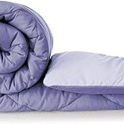 BSB HOME Snuggle Up 2.O Monsoon/All Season Solid Reversible Double Bed Microfiber Comforter Blanket | Quilt | Dohar | Rajaai | Duvets - (220 GSM, Lavender)-12