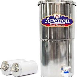 Apeiron Silver Purifier Non Electric Ceramic Water filter with 2 Candle - 21 Litre-image-32