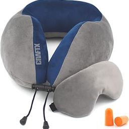 CRAFTX crafting happiness... Travel Pillow, Pure Micro Fiber Neck Comfortable & Breathable, 360 Degree Support, Standard Pillow (Blue-Grey, Medium)-image-11