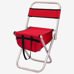 BIGFALCON Premium Folding Camping Chair Outdoor Portable Fishing,Picnic,Hiking and Traveling Stool/Chair with Backrest Relaxing Sketching Chair with Storage Bag(Red with Bag)-image-69