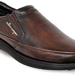allen cooper Brown Casual Loafer Shoes for Men-picture-44