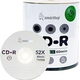 Smartbuy 100-disc 700mb 80min 52x CD-R Logo Top Blank Data Recordable Media Disc-image-15