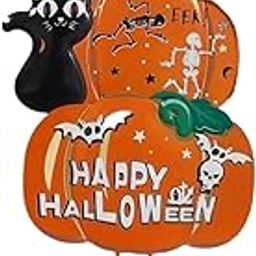 UJEAVETTE Halloween Yard Pumpkin Sign Yard Signs with Stakes for Home Backyard Holiday 70.5cmx27cm-image-48