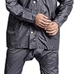 Rainwear Cinderella PU Taping Men's Rainsuit | Lightweight Waterproof Jacket & Pant Set with Secure Zip & Button Closure | Durable Rain Gear-16