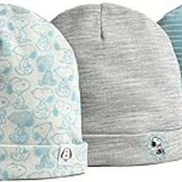 Peanuts Cotton Blue Color Caps for Kids Boys Baby Girl Pack of 3-picture-51