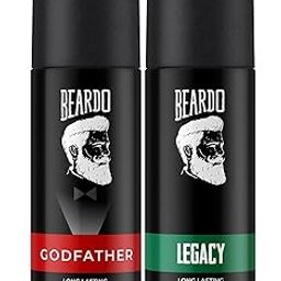 Beardo Legacy & Godfather Perfume Body Spray For Men 150ml Each (Set of 2) Citrus Aromatic Spicy | Deodorant | Deo For Men | Long Lasting Perfume| Christmas gift for men | Gift For Friends | Gift for Men-18
