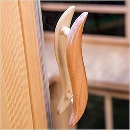 amocane Wooden Hemlock Sauna Door Handle 9.45" x 1.57" x 1.38" for Sauna Room or Any Door, Sauna Accessories for Infrared Steam Barrel Saunas with Screws-picture-26