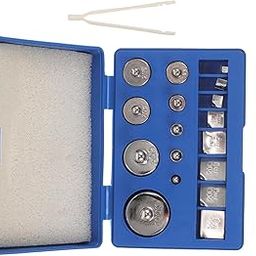 OKUMEYR 17-Piece Calibration Weights Set 10mg-100g Grams Calibration Kit Steel Calibration Weights for Laboratory-image-12