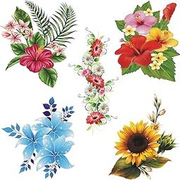 Flowers Wall Stickers Set for Living Rooms 18X18 Inches-image-18