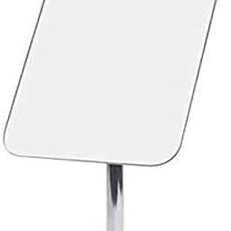 BIRMON Metal Tabletop Removable Handle Makeup Unframed Rectangular Vanity Mirror, Pink-26