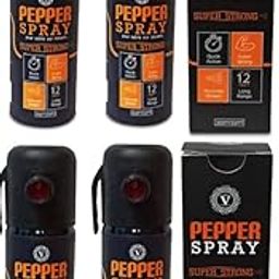 Viewers Self Defense, Protection & Safety Pepper Spray for Men & Women |Pepper Spray (220ML Pack of 4 Black)-picture-24