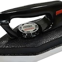 Phynix Heavy Weight Industrial Automatic Laundry Electric Dry Iron Press Box with Cast Iron Base | Approx. 3.5 KG | 1000 Watts | 2 Years Warranty | for Home, Tailors, Hotel & Cloth Shop | Black |-picture-10