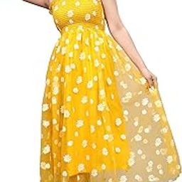 Floral Print Sleeveless Maxi Dress, Black with White Daisy Pattern-image-20