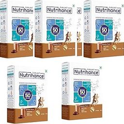 JUBILANT Nutrihance Complete Nutritional Drink Balanced With 50 Vital Nutrients | Nutrition Drink (200 X5) G Chocolate Flavored)-image-10