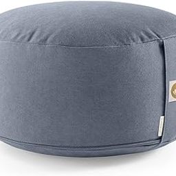 Lotuscrafts Yoga Cushion Meditation Cushion Round Lotus – Comfortable & Relaxed Mediation – Seat Height 15 cm – Washable Cotton Cover – Yoga Seat Cushion with Spelt Filling – GOTS Certified-image-13