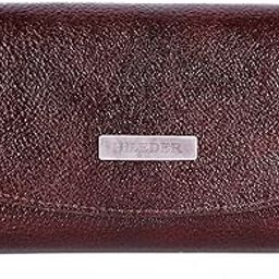 Stylish Genuine Leather Bi-Fold Purse Wallet Clutch with Magnetic Clasp Closure for Women & Girls | Brown | Small-picture-15
