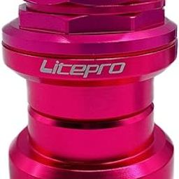 UJEAVETTE MTB Bike 1-1/8" External Headset Sealed Cartridge Bearings Rose Red-Sporting Goods- Cycling- Bicycle Components & Parts- Headsets-image-9