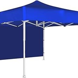 ORILEY Heavy Duty Foldable Gazebo Tent with 3 Side Open/Pop-up Canopy Tent for Garden and Promotional Activity (Blue- 6.5 FEET, 17.5 KG)-image-58
