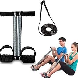 Double Spring Tummy Trimmer & Skipping Rope for Abs Workout Exercise for Women and Men Exercise in Gym Jumping Rope-9