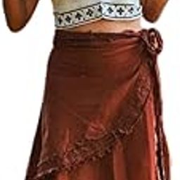 Crystal HEAL Earthling Wrap Skirt for Women – Freesize Cotton Wrap Skirt, Boho Chic & Versatile Design-image-41
