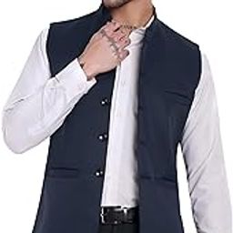 Nehru Jacket, Bandi Modi Koti for Men, Cotton Waistcoat for All Occasion: Wedding, Diwali, Wedding, Ethnic, Office Party, Formal and casual Look-image-92
