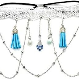 Ethnic Style Tassel Leg Chain with Lace & Rhinestones for Women & Girls-image-65