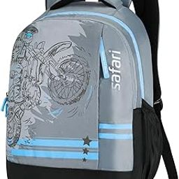 Duplex 4, 32L Casual Backpack with Armor Base, 2 Compartments, Bottle Holder, Front Pocket, Printed School Bag for Boys and Girls, College Backpack, Office Bag, Travel Bag, Light Grey-image-24