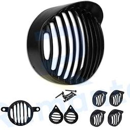Ramanta Bullet Grill Set CNC Metal Complete Headlight, Taillight, Indicators Grills Set Jali Cover Set Compatible Only with Bullet Classic BS4/BS6 with 350/500 CC (Fit Model Year Till 2021, Set of 8)-image-6