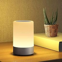 TEKCOOL Touch Control LED Night Light Table Lamp for Bedroom, Living Room, and Study, with Adjustable Brightness, USB Rechargeable (A1)-image-68